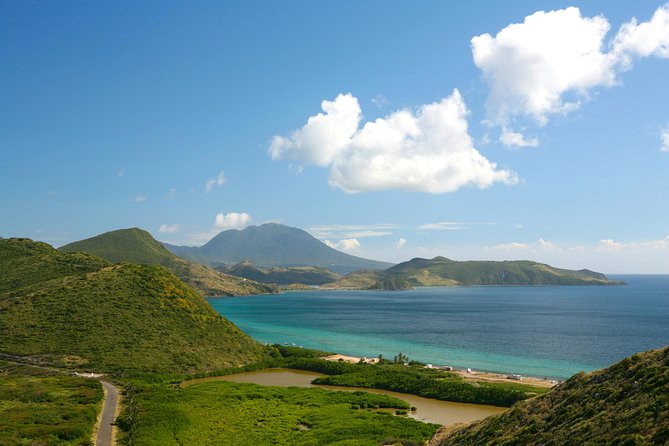 The Southeast Peninsula of St Kitts with Nevis on the horizon