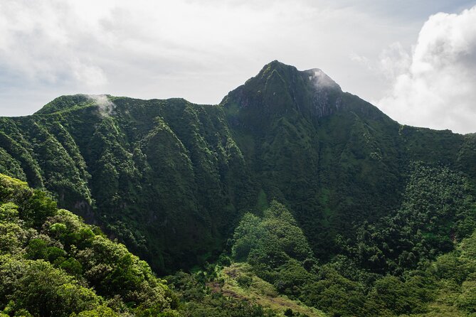 Hike St. Kitts: Highest peak Mount Liamuiga Volcano - From 700 feet into St. Kitts rainforest