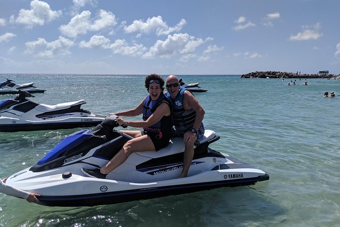 JetSki Snorkel Adventure - Riding from Reggae Beach to Shitten Bay