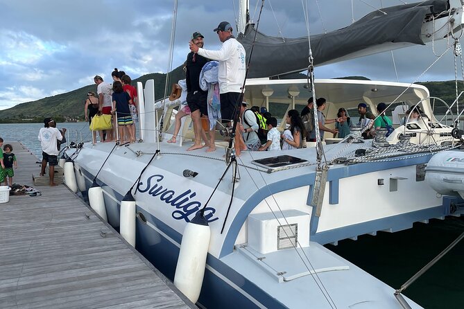 Leisure Full Day Catamaran (Blue, Aqua or LIC) - Leaving Port Zante for a day at sea