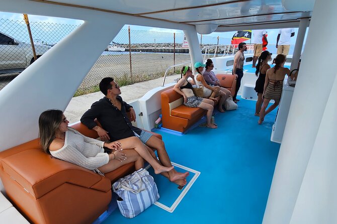 Private Half Day with Waterslide Boat - Meeting at Frigate Bay Beach