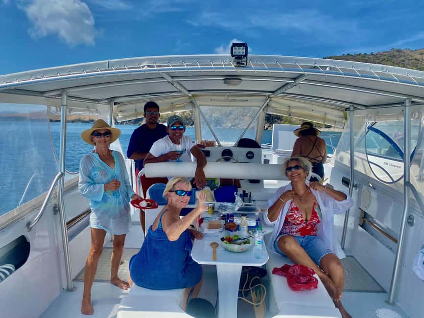 PRIVATE POWER CATAMARAN - Returning across the water to St Kitts
