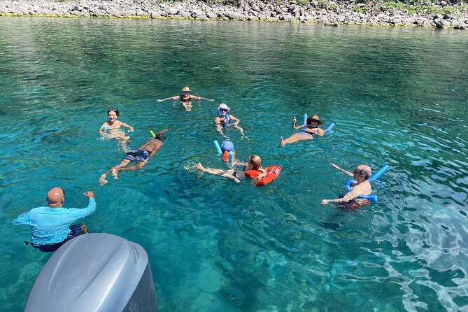 Private Power Catamaran Adventure in Saint Kitts and Nevis - Snorkeling at a quiet bay or Shipwreck Cove