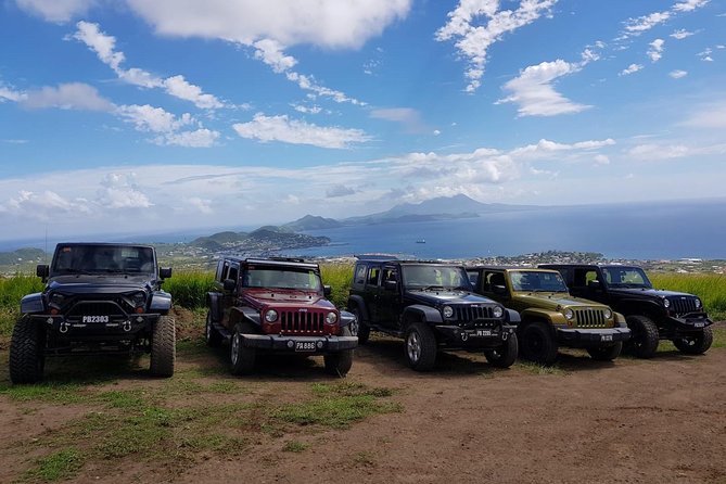 Self Drive 4x4 Off Road Jeep Wrangler & Beach Chill - Starting near Basseterre and changing into a Jeep