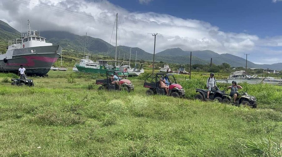 St. Kitts:Countryside Dune Buggy Tour - From Basseterre to the ATV base