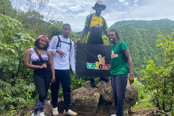 St.Kitts Volcano Hike To Mt. Liamuiga (Highest Peak On Island) - Rainforest, roots, mud, and natural handholds