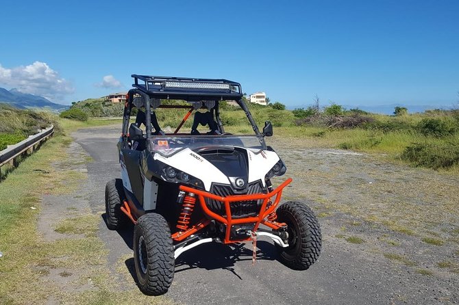 Sunny Blue Rentals in St Kitts for ATV and Dune Buggy Combo Tours - Black Rocks and the coastal stop